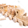Деревянная игрушка Паровоз (6 вагонов)